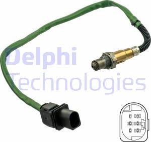 Delphi ES21131-12B1 - Лямбда-зонд, датчик кисню autozip.com.ua