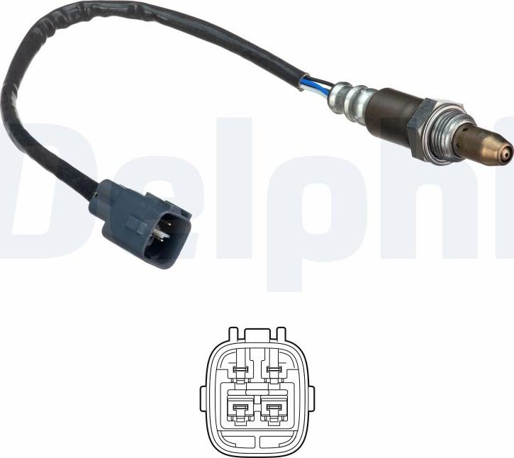 Delphi ES21138-12B1 - Лямбда-зонд, датчик кисню autozip.com.ua