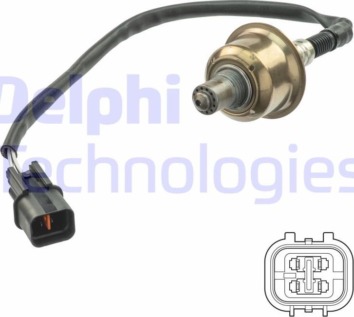 Delphi ES21125-12B1 - Лямбда-зонд, датчик кисню autozip.com.ua