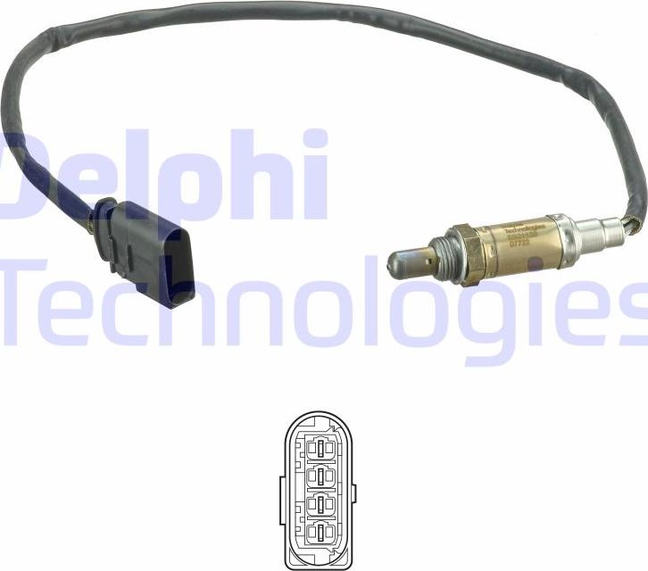 Delphi ES21120-12B1 - Лямбда-зонд, датчик кисню autozip.com.ua