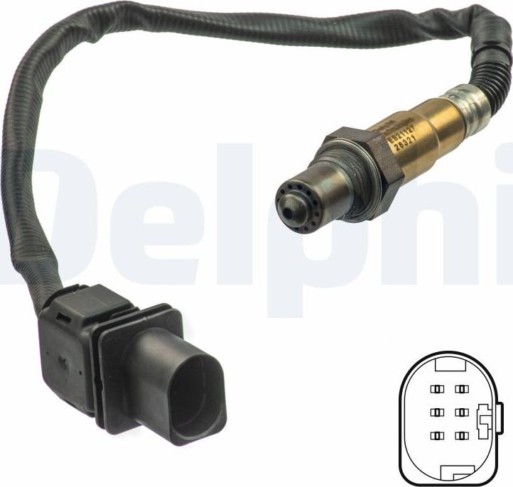 Delphi ES21127-12B1 - Лямбда-зонд, датчик кисню autozip.com.ua