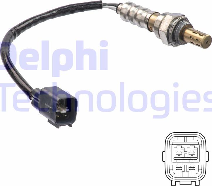 Delphi ES21176-12B1 - Лямбда-зонд, датчик кисню autozip.com.ua