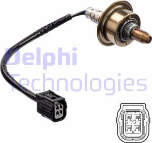 Delphi ES21178-12B1 - Лямбда-зонд, датчик кисню autozip.com.ua