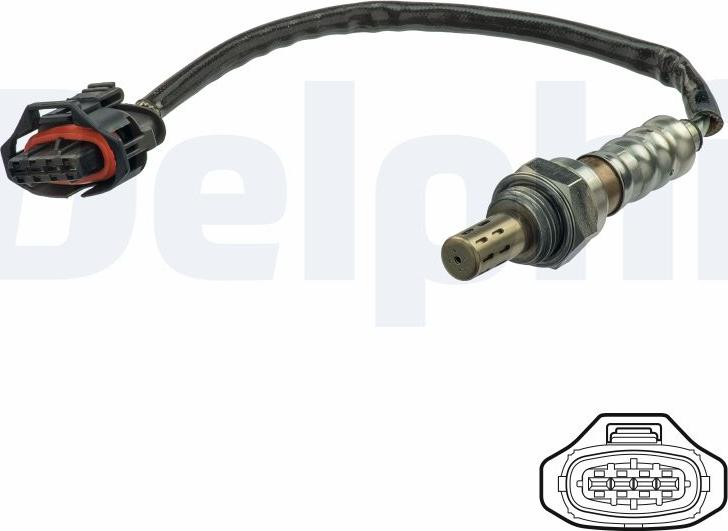 Delphi ES21177-12B1 - Лямбда-зонд, датчик кисню autozip.com.ua