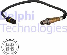 Delphi ES21344-12B1 - Лямбда-зонд, датчик кисню autozip.com.ua