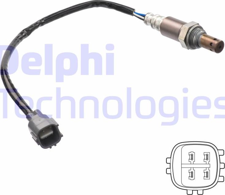 Delphi ES21346-12B1 - Лямбда-зонд, датчик кисню autozip.com.ua