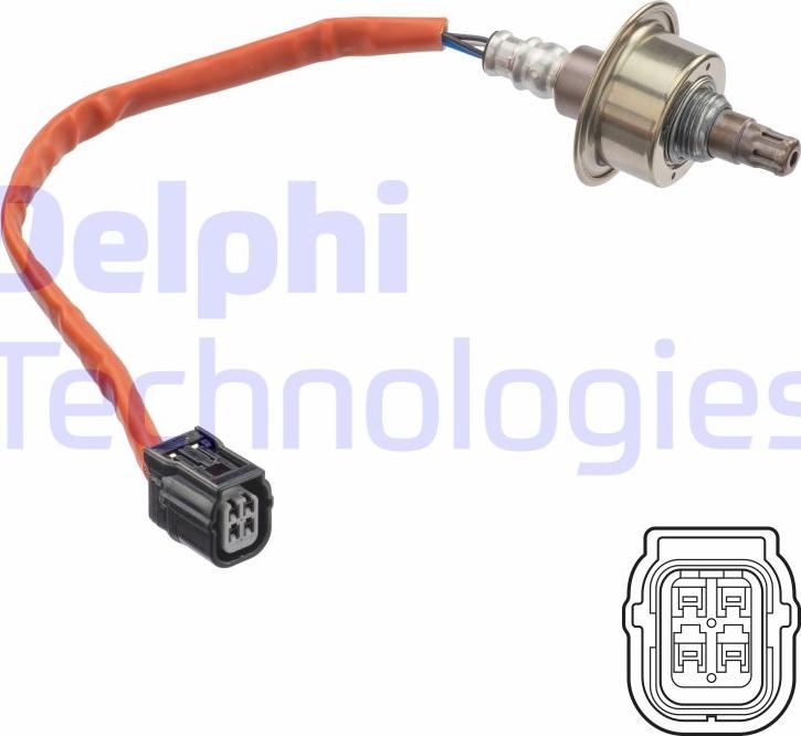 Delphi ES21305-12B1 - Лямбда-зонд, датчик кисню autozip.com.ua