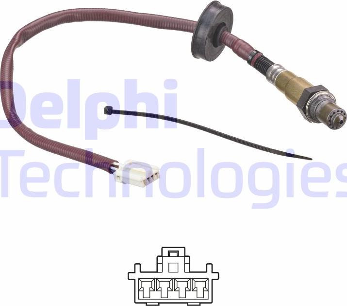 Delphi ES21319-12B1 - Лямбда-зонд, датчик кисню autozip.com.ua