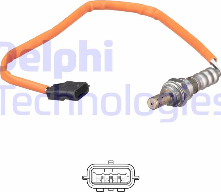 Delphi ES21312-12B1 - Лямбда-зонд, датчик кисню autozip.com.ua