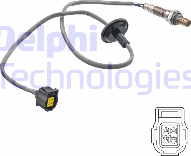 Delphi ES21335-12B1 - Лямбда-зонд, датчик кисню autozip.com.ua