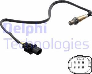 Delphi ES21322-12B1 - Лямбда-зонд, датчик кисню autozip.com.ua