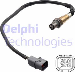 Delphi ES21297-12B1 - Лямбда-зонд, датчик кисню autozip.com.ua