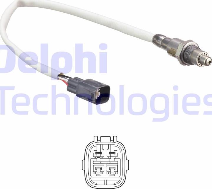 Delphi ES21243-12B1 - Лямбда-зонд, датчик кисню autozip.com.ua