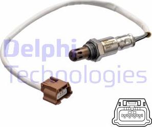 Delphi ES21259-12B1 - Лямбда-зонд, датчик кисню autozip.com.ua