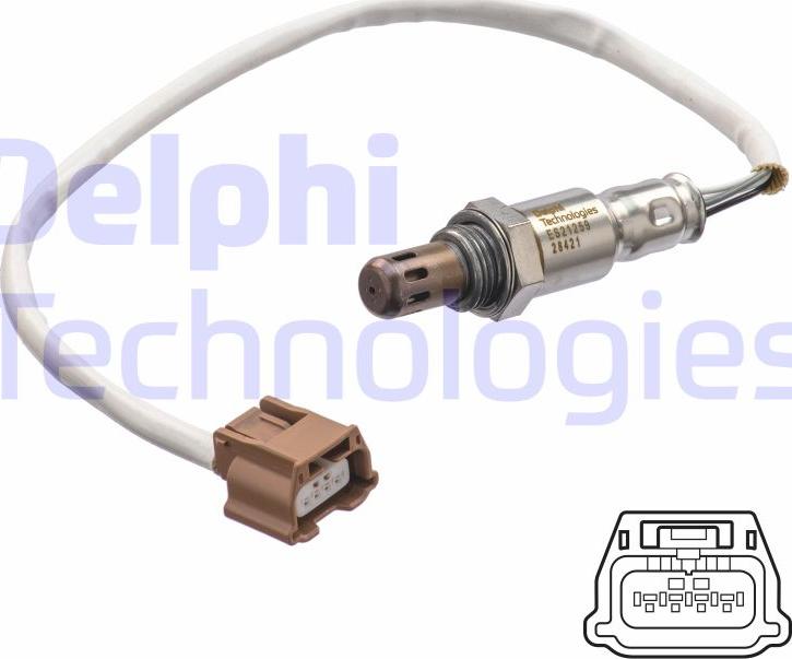 Delphi ES21259-12B1 - Лямбда-зонд, датчик кисню autozip.com.ua