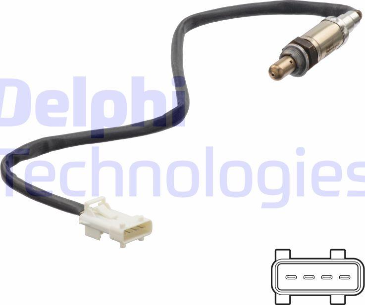 Delphi ES21251-12B1 - Лямбда-зонд, датчик кисню autozip.com.ua