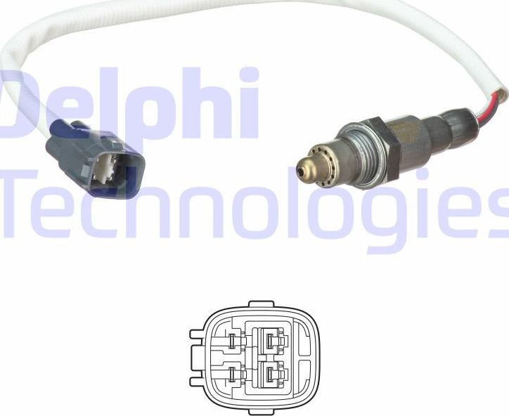 Delphi ES21253-12B1 - Лямбда-зонд, датчик кисню autozip.com.ua