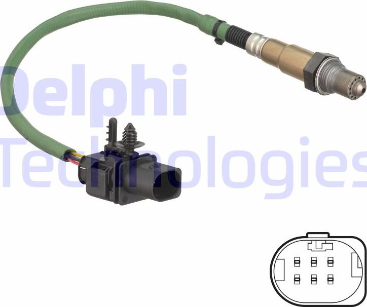 Delphi ES21269-12B1 - Лямбда-зонд, датчик кисню autozip.com.ua