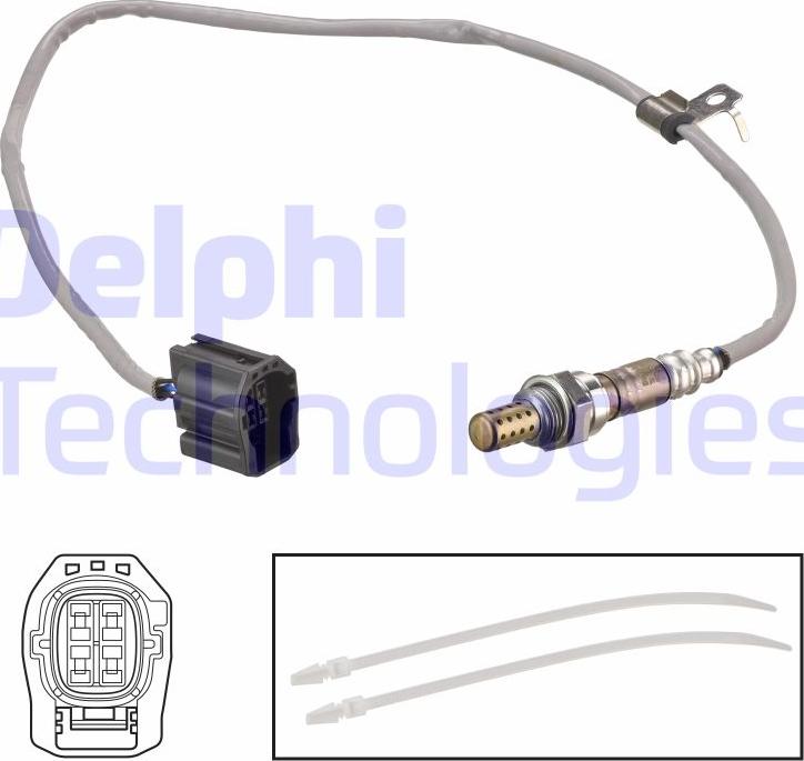 Delphi ES21260-12B1 - Лямбда-зонд, датчик кисню autozip.com.ua