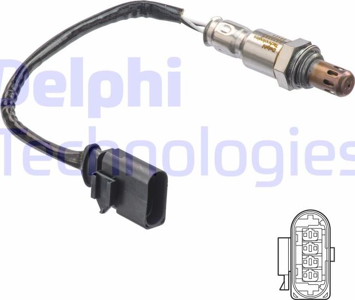 Delphi ES21267-12B1 - Лямбда-зонд, датчик кисню autozip.com.ua