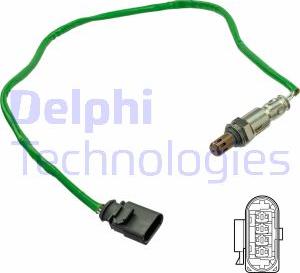 Delphi ES21206-12B1 - Лямбда-зонд, датчик кисню autozip.com.ua