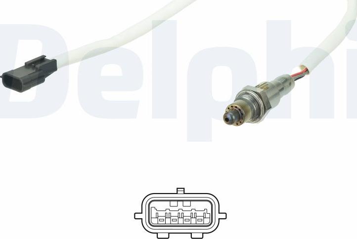 Delphi ES21214-12B1 - Лямбда-зонд, датчик кисню autozip.com.ua