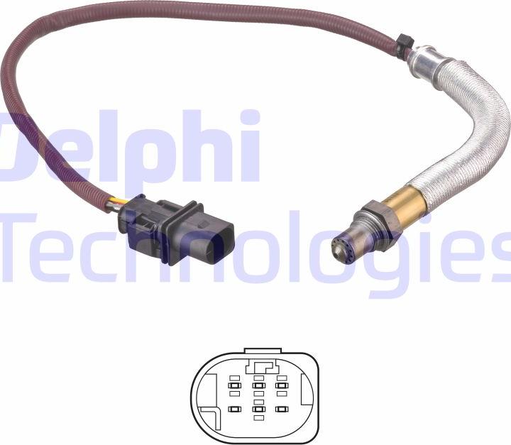 Delphi ES21238-12B1 - Лямбда-зонд, датчик кисню autozip.com.ua