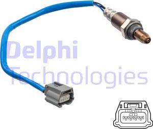 Delphi ES21237-12B1 - Лямбда-зонд, датчик кисню autozip.com.ua