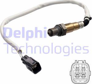 Delphi ES21279-12B1 - Лямбда-зонд, датчик кисню autozip.com.ua