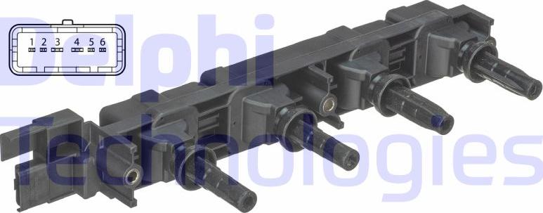 Delphi GN10502-12B1 - Котушка запалювання autozip.com.ua