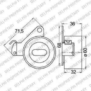 Delphi KDB249 - Комплект ременя ГРМ autozip.com.ua