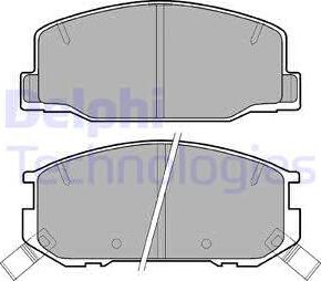 Delphi LP942 - Гальмівні колодки, дискові гальма autozip.com.ua