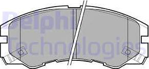 Delphi LP964 - Гальмівні колодки, дискові гальма autozip.com.ua