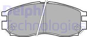 Delphi LP961 - Гальмівні колодки, дискові гальма autozip.com.ua
