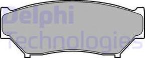 Delphi LP967 - Гальмівні колодки, дискові гальма autozip.com.ua
