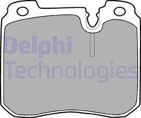 Delphi LP908 - Гальмівні колодки, дискові гальма autozip.com.ua