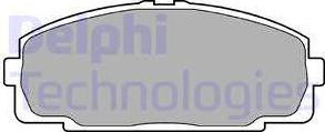 Delphi LP989 - Гальмівні колодки, дискові гальма autozip.com.ua