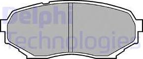 Delphi LP934 - Гальмівні колодки, дискові гальма autozip.com.ua