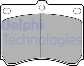 Delphi LP935 - Гальмівні колодки, дискові гальма autozip.com.ua