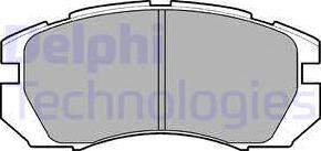 Delphi LP930 - Гальмівні колодки, дискові гальма autozip.com.ua