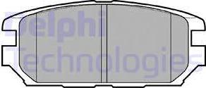 Delphi LP921-18B1 - Гальмівні колодки, дискові гальма autozip.com.ua