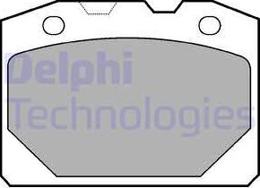 Delphi LP92 - Гальмівні колодки, дискові гальма autozip.com.ua