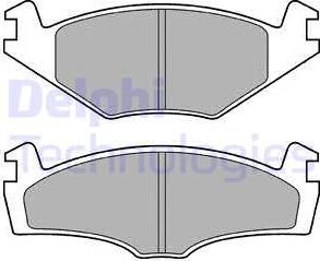 Delphi LP979 - Гальмівні колодки, дискові гальма autozip.com.ua