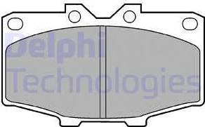 Delphi LP448 - Гальмівні колодки, дискові гальма autozip.com.ua