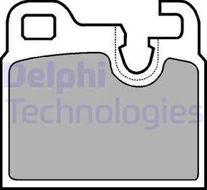 Delphi LP443 - Гальмівні колодки, дискові гальма autozip.com.ua
