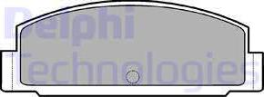 Delphi LP450 - Гальмівні колодки, дискові гальма autozip.com.ua