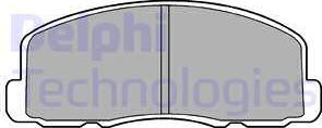 Delphi LP458 - Гальмівні колодки, дискові гальма autozip.com.ua