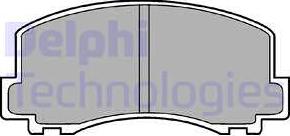 Delphi LP452 - Гальмівні колодки, дискові гальма autozip.com.ua