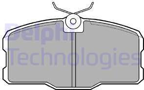 Delphi LP466 - Гальмівні колодки, дискові гальма autozip.com.ua