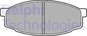 Delphi LP461 - Гальмівні колодки, дискові гальма autozip.com.ua
